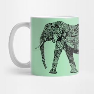 Zentangle Elephant Mug